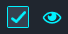 Checked checkbox next to an eye icon, indicating visible/shown status