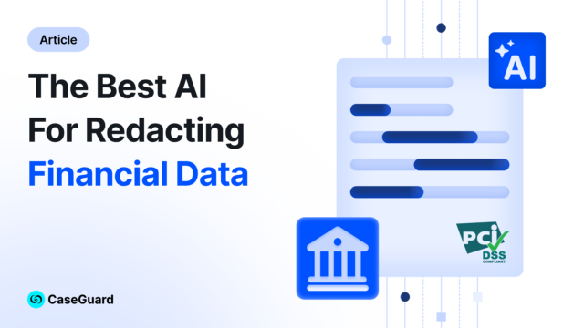 The Best AI for Redacting Financial Data