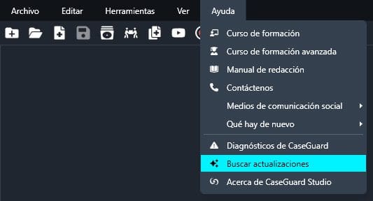 updates-spanish | CaseGuard Check for Updates in Spanish Software