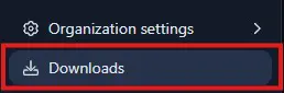 How-to-Install-CaseGuard-Studio-on-Your-Device-downloads-section-1 | CaseGuard Downloads navigation item is highlighted as the active selection (with a download icon).