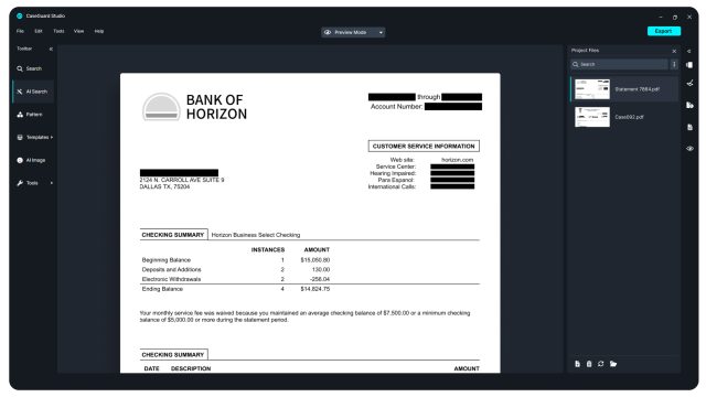 AI Document Redaction