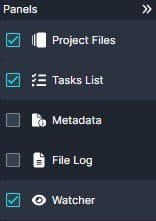 Pin the Watcher panel by selecting the Watcher icon on the right hand side of the workspace.