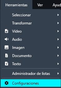 settings dropdown spanish | CaseGuard
