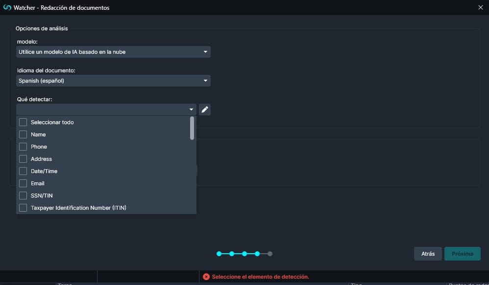 opciones-de-analysis | CaseGuard