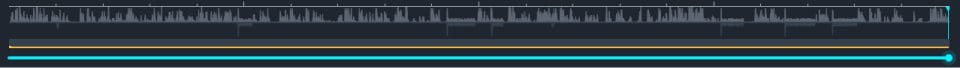 Blue slider in timeline