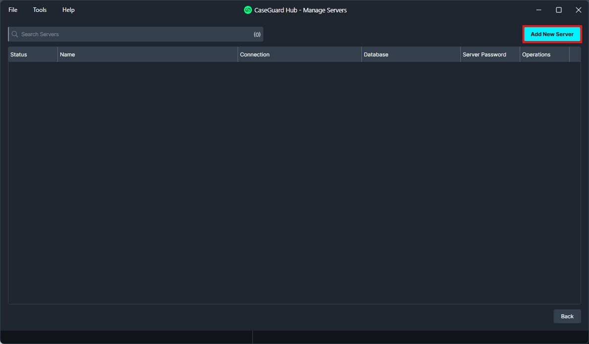 add-new-server | CaseGuard add-new-server