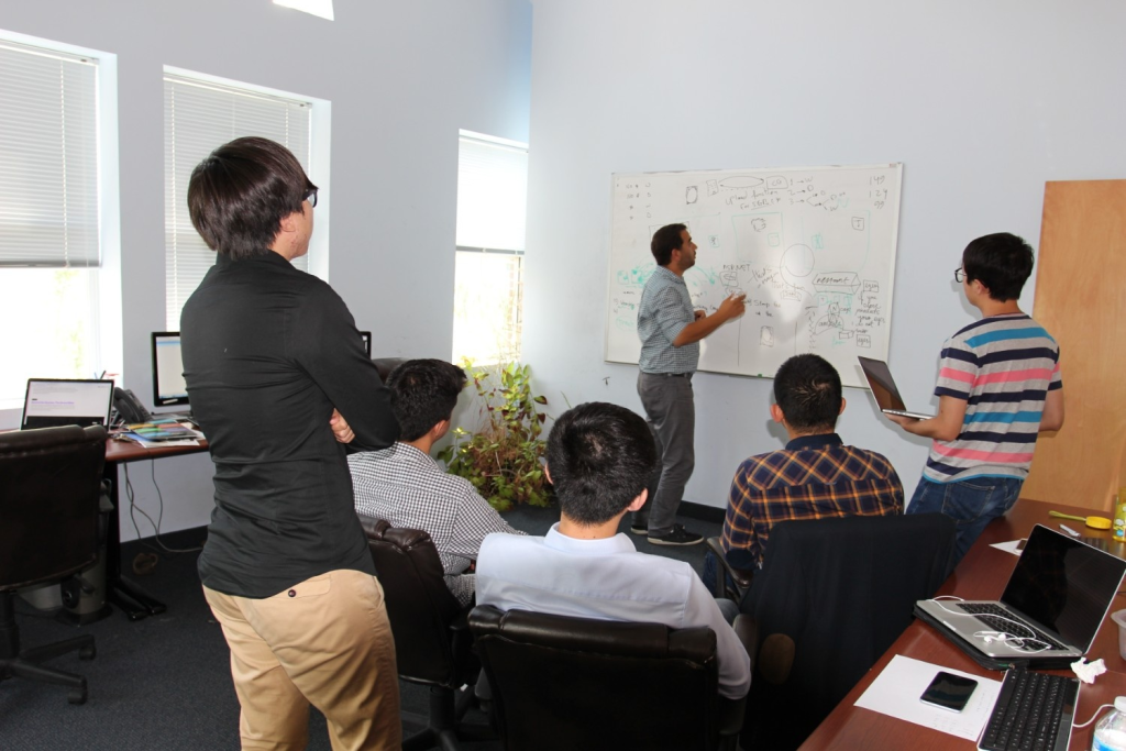 Sean Abas with the CaseGuard Studio core team building AI redaction software